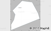 Gray Simple Map of Wuqiang, single color outside