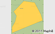 Savanna Style Simple Map of Wuqiang, cropped outside