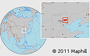 Gray Location Map of Xinglong