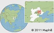 Savanna Style Location Map of Xinglong, highlighted parent region