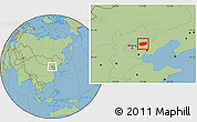Savanna Style Location Map of Xinglong