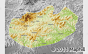 Physical Map of Xinglong, desaturated