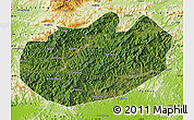 Satellite Map of Xinglong, physical outside