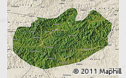 Satellite Map of Xinglong, shaded relief outside
