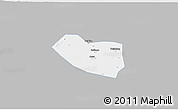 Gray 3D Map of Xushui, single color outside