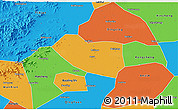 Political 3D Map of Xushui