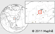 Blank Location Map of Xushui