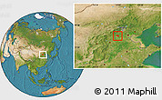 Satellite Location Map of Xushui