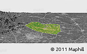 Satellite Panoramic Map of Xushui, desaturated