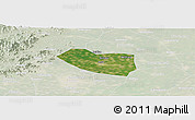 Satellite Panoramic Map of Xushui, lighten