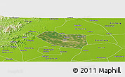 Satellite Panoramic Map of Xushui, physical outside