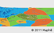 Satellite Panoramic Map of Xushui, political outside