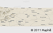 Shaded Relief Panoramic Map of Xushui