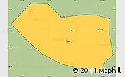 Savanna Style Simple Map of Xushui, cropped outside