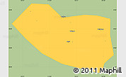Savanna Style Simple Map of Xushui, single color outside