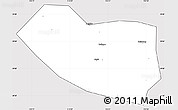 Silver Style Simple Map of Xushui, cropped outside