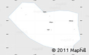 Silver Style Simple Map of Xushui, single color outside