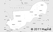Silver Style Simple Map of Yangyuan