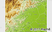 Physical Map of Yi Xian