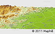 Physical Panoramic Map of Yi Xian
