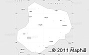 Silver Style Simple Map of Yi Xian