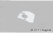 Gray 3D Map of Yongnian, single color outside
