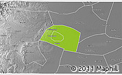Physical 3D Map of Yongnian, desaturated