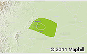 Physical 3D Map of Yongnian, lighten