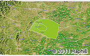 Physical 3D Map of Yongnian, satellite outside