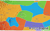 Political 3D Map of Yongnian