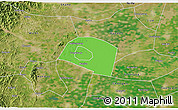 Political 3D Map of Yongnian, satellite outside