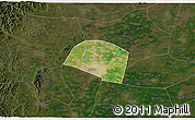 Satellite 3D Map of Yongnian, darken