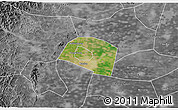 Satellite 3D Map of Yongnian, desaturated