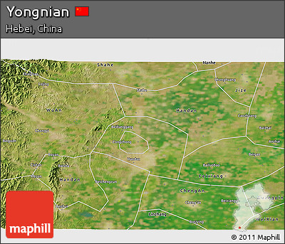 Satellite 3D Map of Yongnian