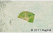 Satellite 3D Map of Yongnian, lighten