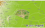 Satellite 3D Map of Yongnian, physical outside