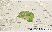 Satellite 3D Map of Yongnian, shaded relief outside