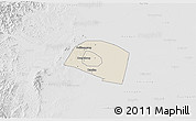 Shaded Relief 3D Map of Yongnian, lighten, desaturated