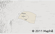 Shaded Relief 3D Map of Yongnian, lighten, semi-desaturated