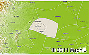 Shaded Relief 3D Map of Yongnian, physical outside
