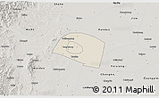 Shaded Relief 3D Map of Yongnian, semi-desaturated