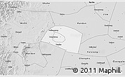 Silver Style 3D Map of Yongnian