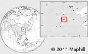 Blank Location Map of Yongnian, highlighted country