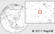 Blank Location Map of Yongnian