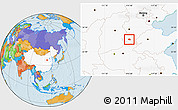 Political Location Map of Yongnian, highlighted country