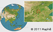 Satellite Location Map of Yongnian
