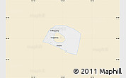 Classic Style Map of Yongnian, single color outside