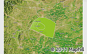 Physical Map of Yongnian, satellite outside