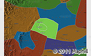 Political Map of Yongnian, darken