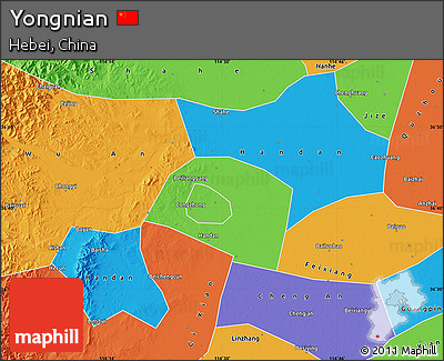 Political Map of Yongnian